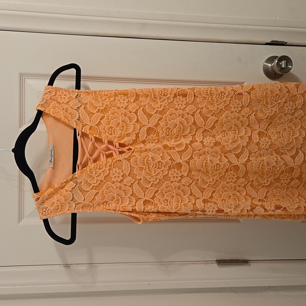Women's peach dress, size XL